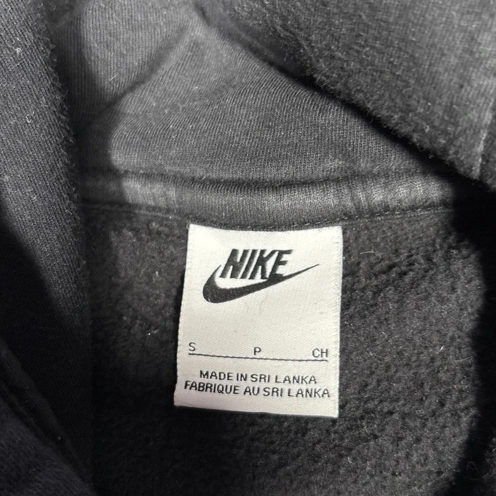 Nike Sportswear‎ Club Fleece Hoodie Sweatshirt Mens S Pullover Black Embroidered